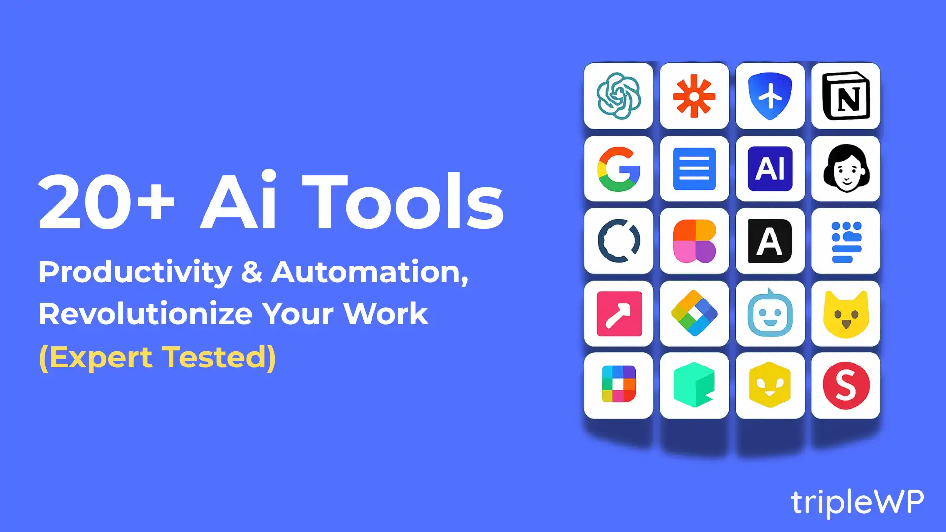 20 AI Tools for Productivity and Automation